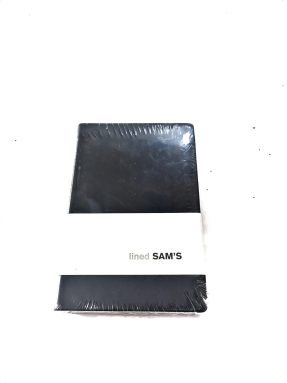 SAM’S 10X15 LINED BLACK NOTEBOOK