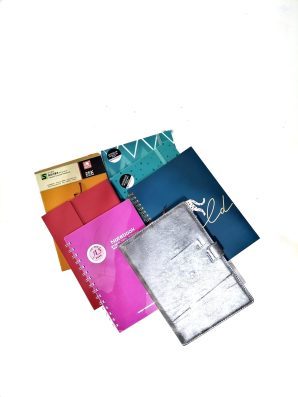 A5 NOTE BOOKS WITH METAL CLIP