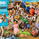 ANIMAL MAYHEM: 100 PIECE FUZZY JIGSAW PUZZLE