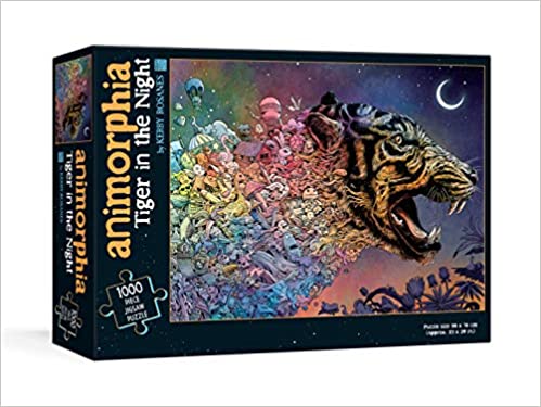 ANIMORPHIA TIGER IN THE NIGHT 1000 PIECE JIGSAW PUZZLE