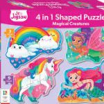 Magical Creatures 4 in 1 Shaped Puzzle