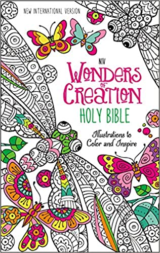 NIV WONDERS OF CREATION HOLY BIBLE: ILLUSTRATIONS TO COLOR AND INSPIRE