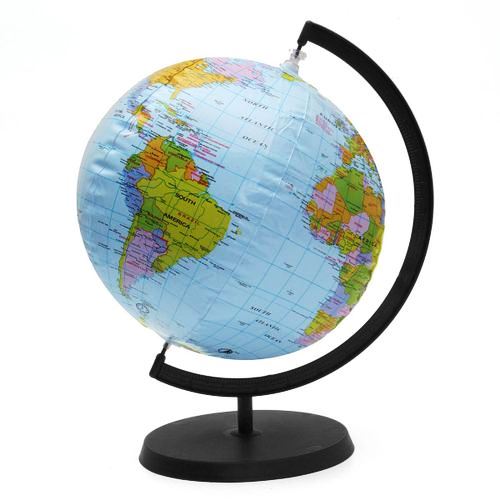 INFLATABLE WORLD GLOBE (inflate and Rotate)
