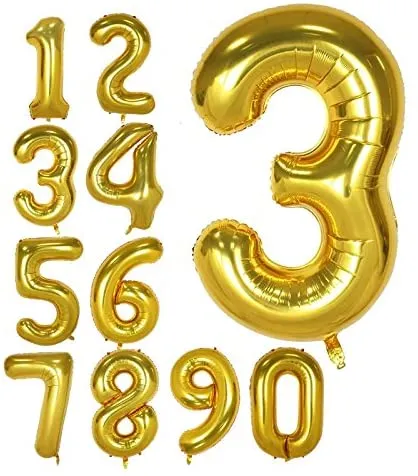 FOIL BALLOONS 32 inches NUMBER