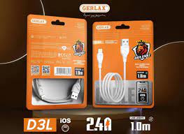 GERLAX CABLE CHARGER D3L IPHONE