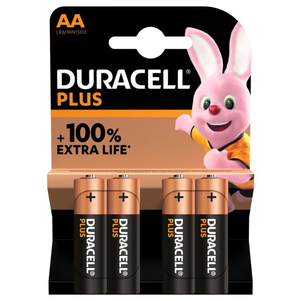 DURACELL PLUS 100% EXTRA LIFE