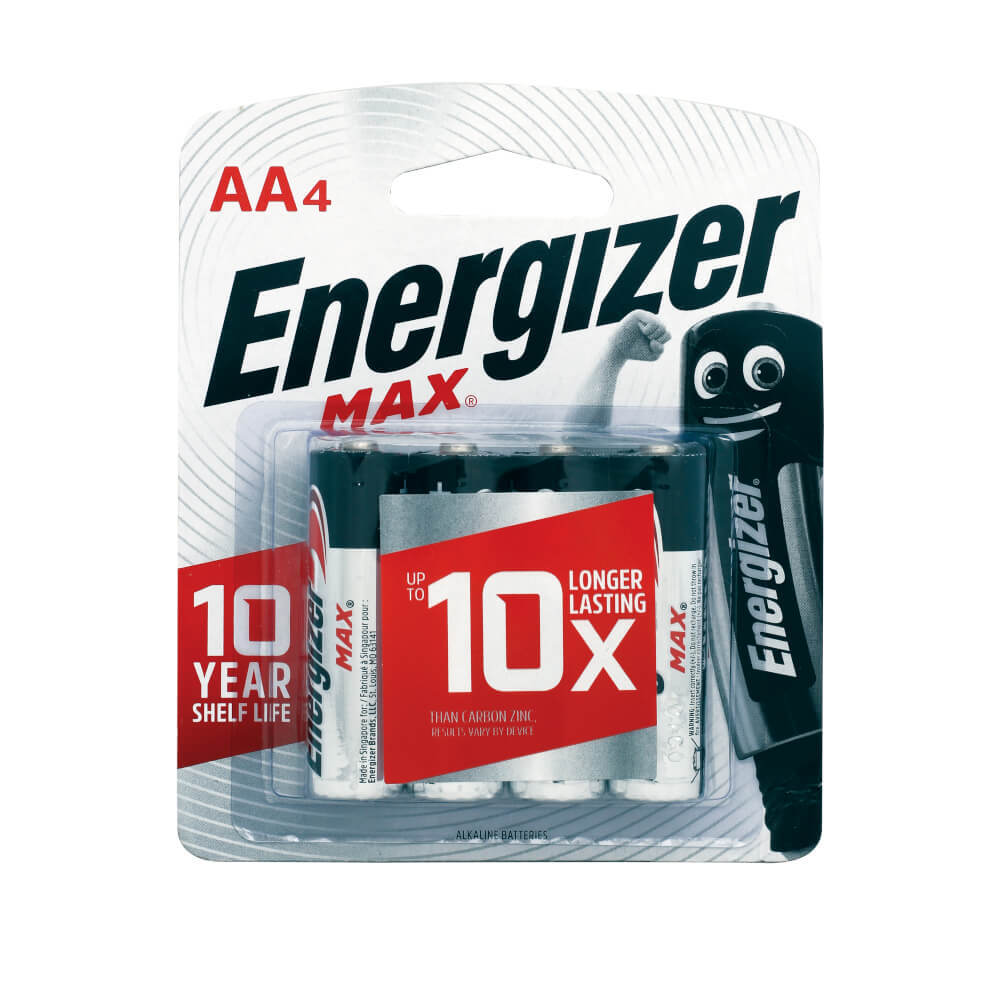 ENERGIZER MAX BATTERY AA4