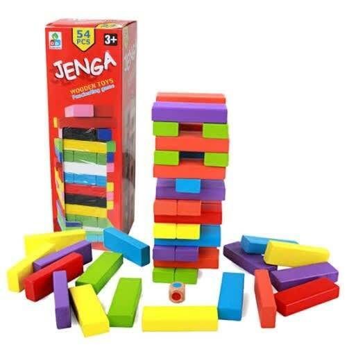 JENGA WOODEN TOYS 54 PCS