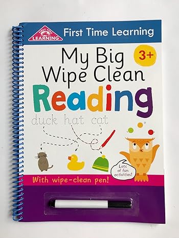 FIRST TIME LEARNING: MY BIG WIPE CLEAN-